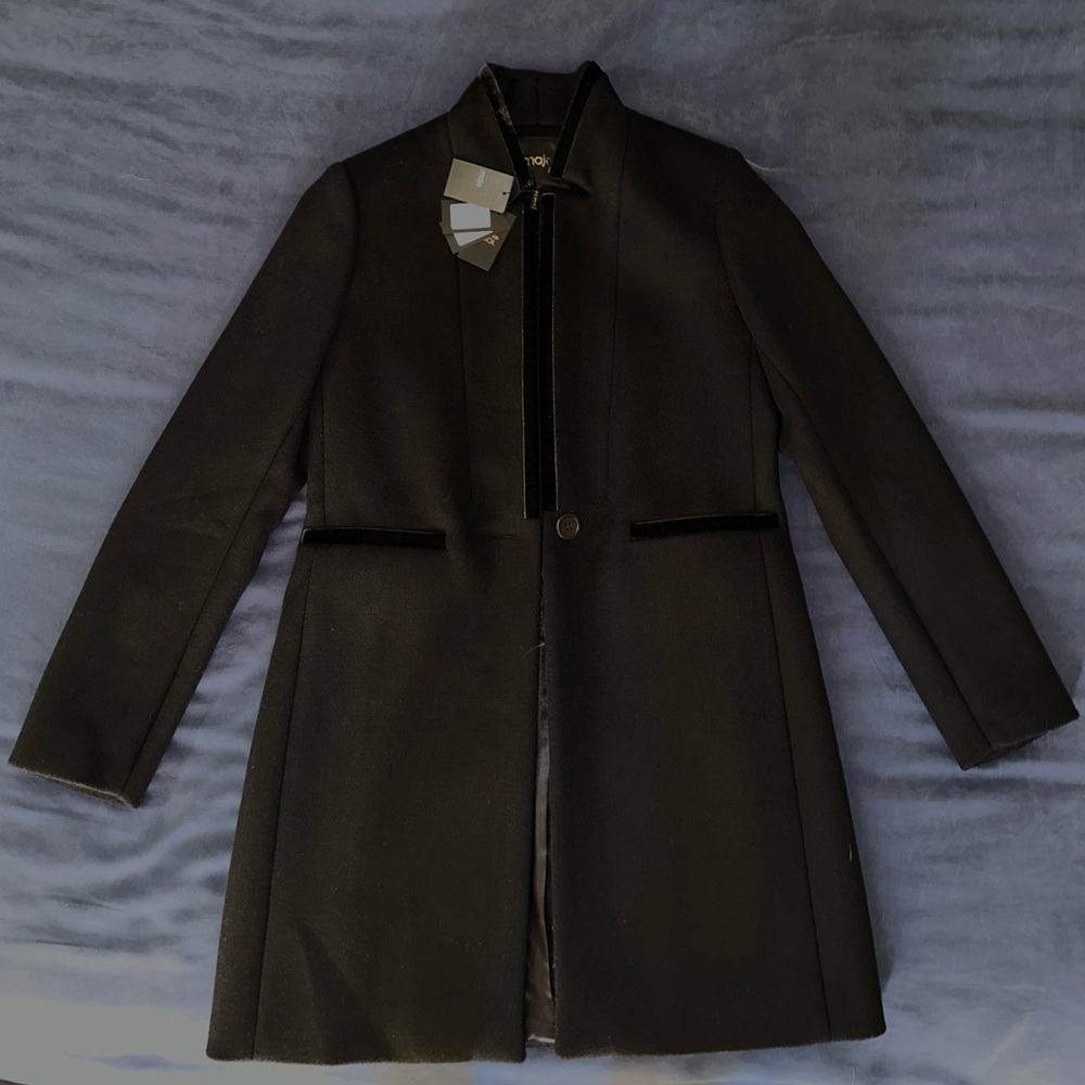 Maje-Dress Pea Coat, Size: 36 (Small), NWT